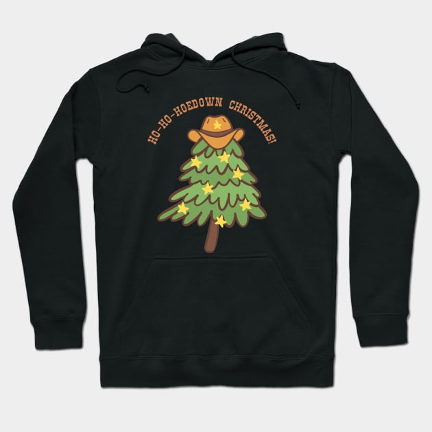 Ho-Ho-Hoedown Christmas! Western Christmas Hoodie by Project Charlie